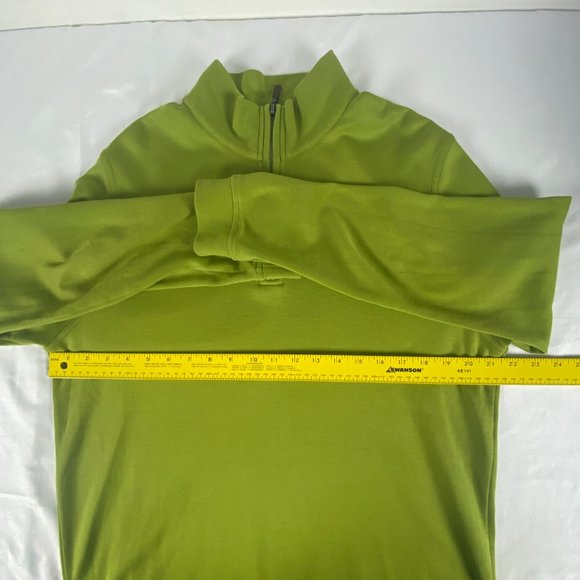 Robert Talbott Sweatshirt Adult L 1/4‎ Zip Green Pullover Pima Cotton Mens Polo - Picture 10 of 15